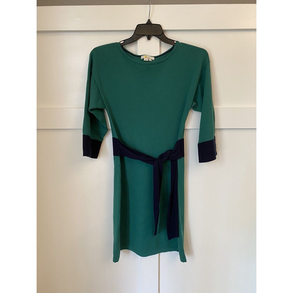 Boden Esmeralda Kimono Knitted Wool Blend Midi Dress Green Womens Size 4‎ Belted